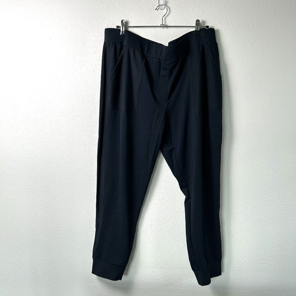 LOGO Lounge Penny Jogger Pants Size XL Black Elastic Pull On Pockets‎ A467651